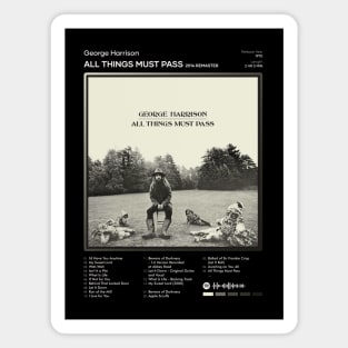 George Harrison - All Things Must Pass Tracklist Album Magnet